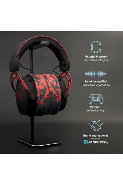 PadForce Set of 2 GamingXL sponges for HyperX, Aqirys, SteelSeries, Logitech, ATH, Velvet - RedTrigger