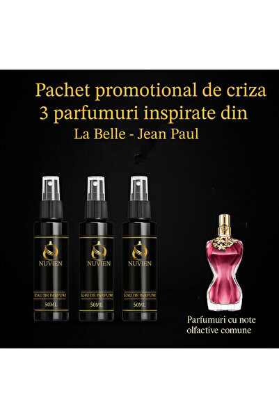 Nuvien Σετ 3 αρωμάτων 50ml – Εμπνευσμένο από το La Belle J.P.
