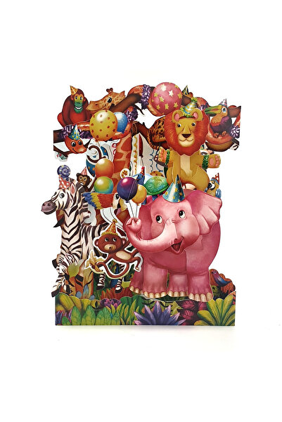 Santoro Felicitare 3D Swing Cards Petrecerea animalelor