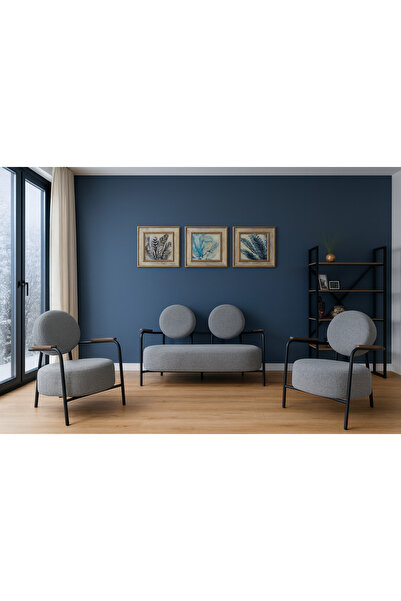 Azra Mobilya Venüs Modern Koltuk Takımı | Buklet Kumaş | Ofis ve Ev Kullanımı...