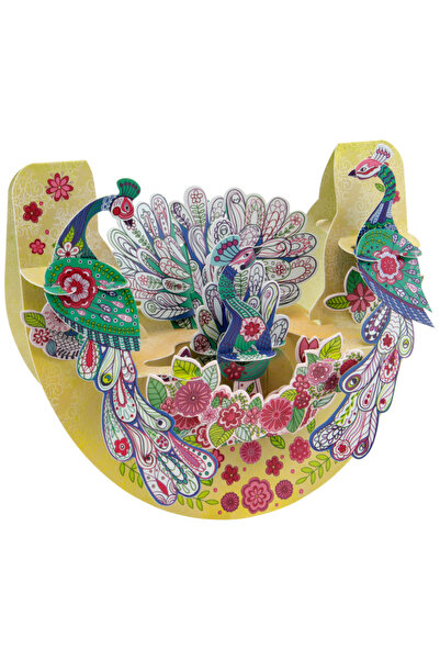 Santoro Felicitare 3D PopnRock Pauni