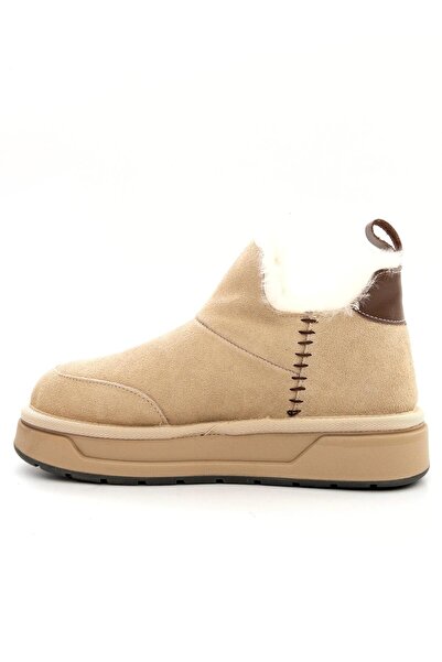 Guja 25K486 Γυναικείες κοντές μπότες από σουέτ με επένδυση από γούνα