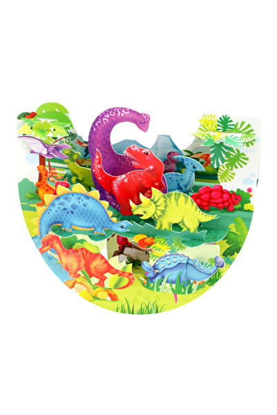 Santoro Felicitare 3D PopnRock Dinozauri