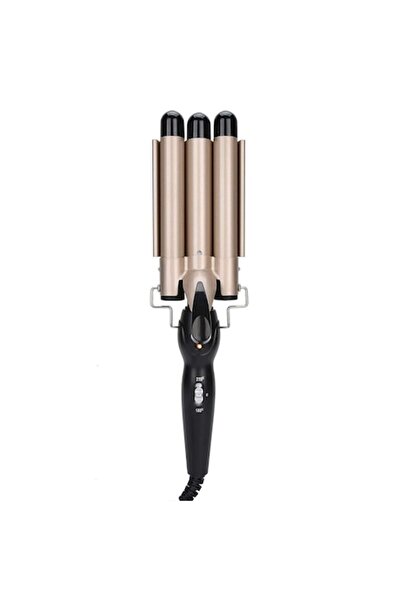 OEM 3-Barrel Ceramic Hair Waver, Gold, Rapid Heating, 180C/210C