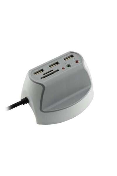 SBOX Hub USB Desktop DH-1 USB-2.0 x 3 + 3.5 mm x 2 DH-1 Silver