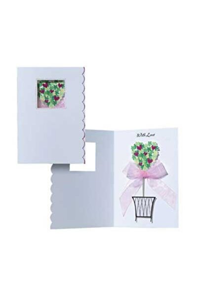 PopShots Felicitare 3D Trespanache Ghiveci cu flori