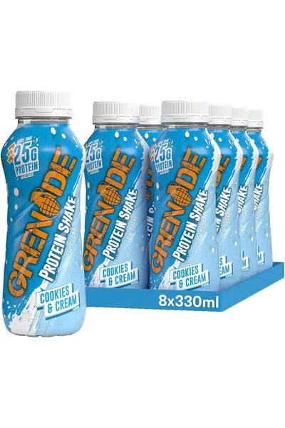 Grenade Protein Shake 330ML Pack of 8 Cookies & Cream