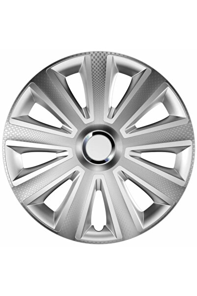 Cridem Set capace roti auto Aviator Carbon RC 4buc - Argintiu/Crom - 14''