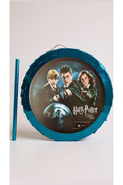 Cadde Süs Harry Potter Temalı Mavi Katlanabilir Pinyata Ve Sopası