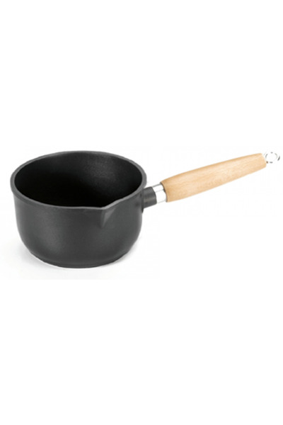 ANTIK ARS Cratita 16xh12cm cu maner lemn, aluminiu, strat antiaderent