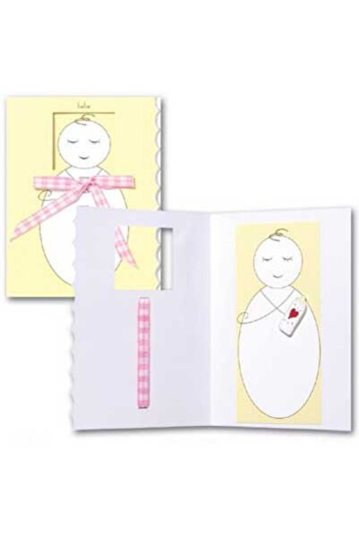 PopShots Felicitare 3D Trespanache pentru botez Bebelus fetita