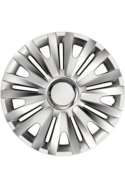 Cridem Set capace roti auto Royal RC 4buc - Argintiu/Crom - 15''