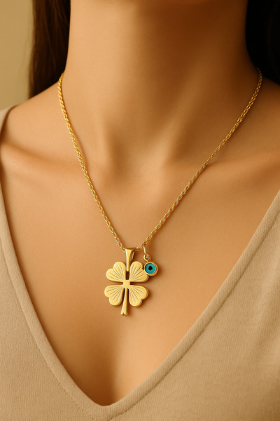 G Sport POLO Zircon Clover Women's Necklace