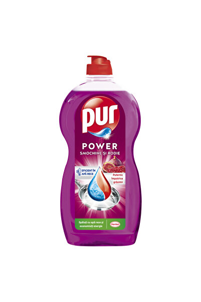 Pür Detergent de vase Pur Power, smochine si rodie, 1.2L