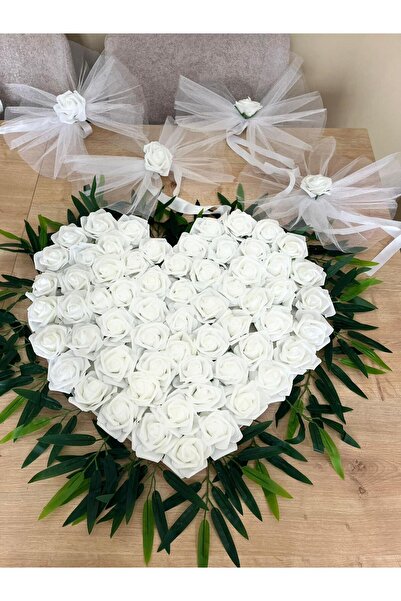 essacraft 5 BUCĂȚI DECORAȚIE DE LUX PENTRU MAȘINA DE MIREASĂ