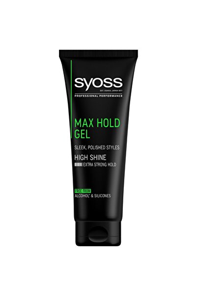 Syoss Max Hold hair gel for extra strong hold, 250 ml