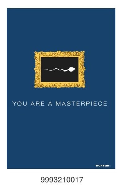 Born2Be Felicitare BORN 2B You are a masterpiece