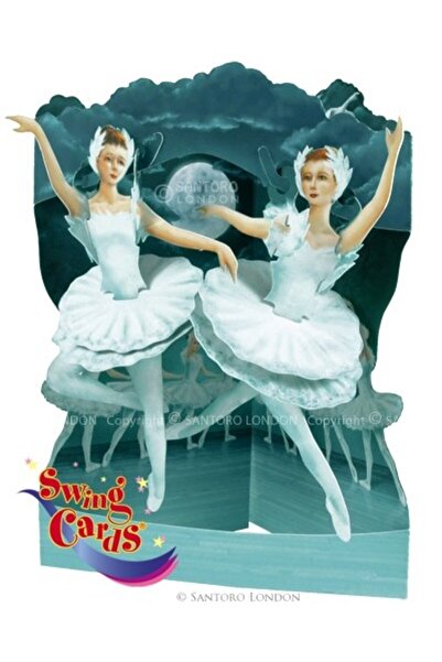 Santoro Felicitarea 3D Swing Cards Balerina