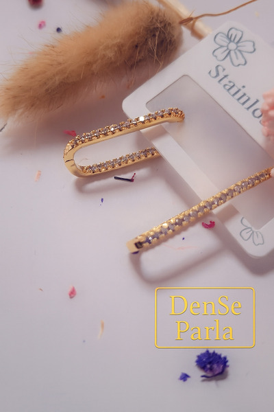 DENSE parla tasarım küpe