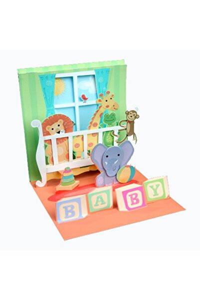 PopShots Felicitare 3D Treasure Patut cu animale