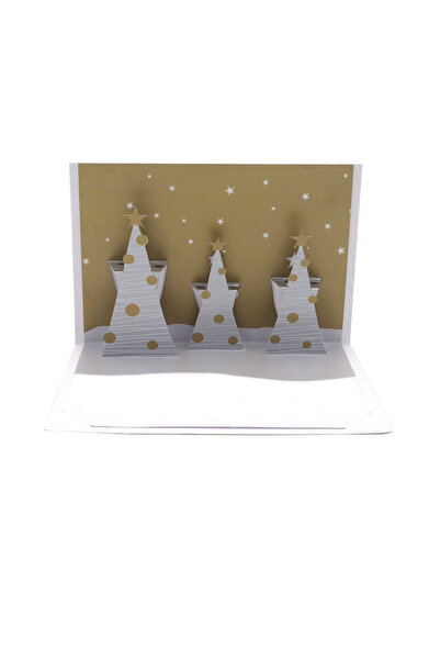 Origami Felicitare 3D tip Three trees