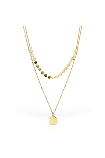 Hinari Colier Golden Essence din argint 925 placat cu aur