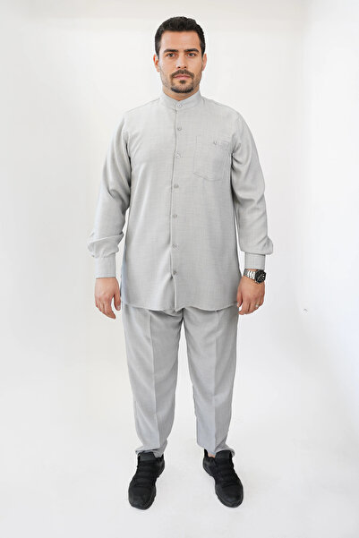 Hurma Kervanı Keten Düğmeli Erkek Takımı Terletmeyen Yazlık Rahat Erkek Giyim...