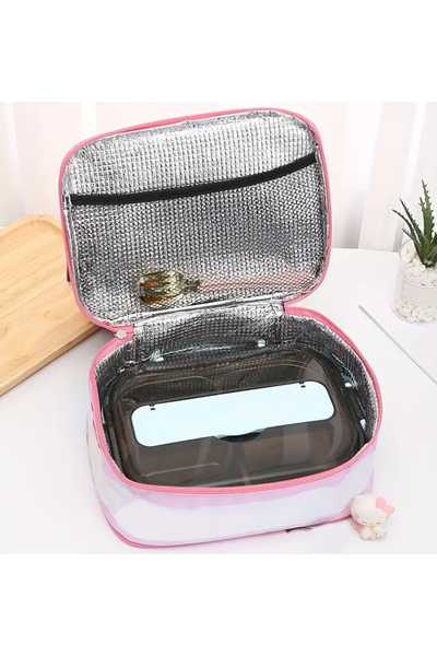 So Iconic Sanrio Kuromi Character Heat Insulated Children's Lunch Bag / School Lunch Box