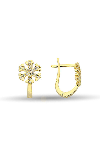 Pirnus Diamond Altın Kar Tanesi Küpe