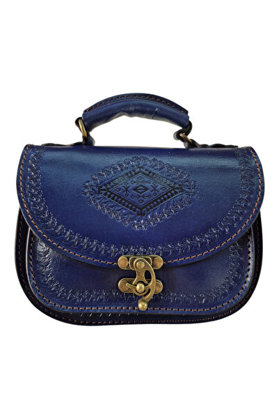 MelAlp Kadın Hakiki Deri El Omuz Çantası El İşçiliği Hanmade