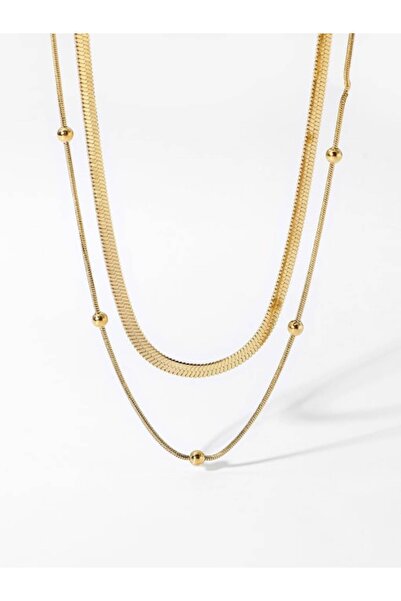 Hinari Colier Italian Spirit din oțel inoxidabil placat cu aur de 18k