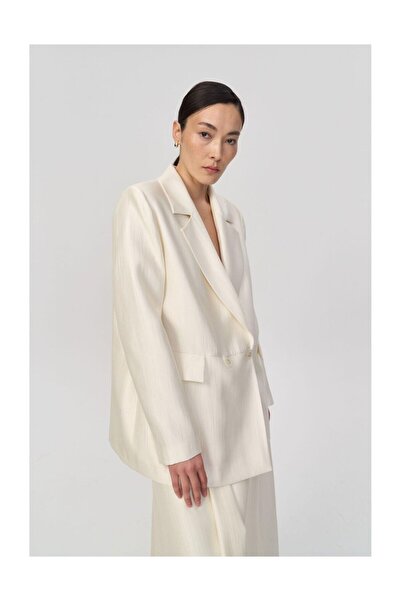 QOOQ STORE İnci Ceket-EKRU - 40