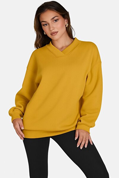 BENROMA California Printed Unisex V-Neck Sweatshirt