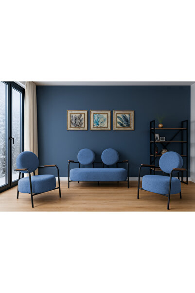 Azra Mobilya Venüs Modern Koltuk Takımı | Buklet Kumaş | Ofis ve Ev Kullanımı...