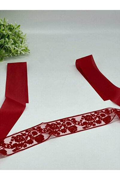 edalle Kırmızı Gelin Kuşağı, Gelin Beli Kemeri, Kardeş Kuşağı, Simli Ortası M...
