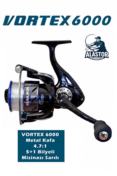 ALASTOR Mașină de pescuit Vortex6000 Mașină de pescuit cu 5+1 bile Mașină de ...