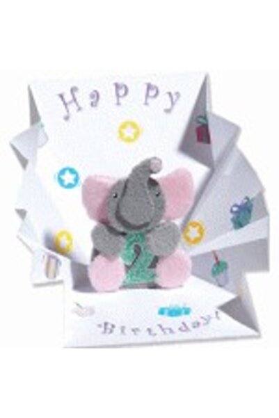 PopShots Minifelicitare aniversara 3D Elefantel