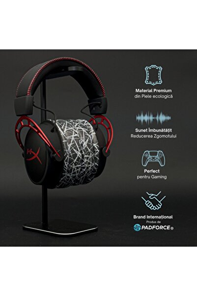 PadForce Set of 2 GamingXL sponges for HyperX, Aqirys, SteelSeries, Logitech, ATH, Velvet - UrbanScratch