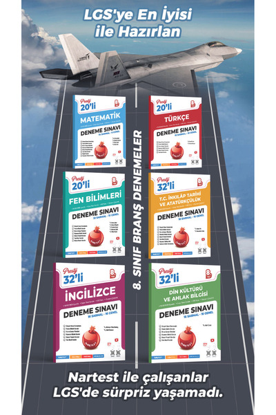 Nartest Yayınları Nartest Yayınevi 8. SINIF PRESTİJ DENEME SETİ