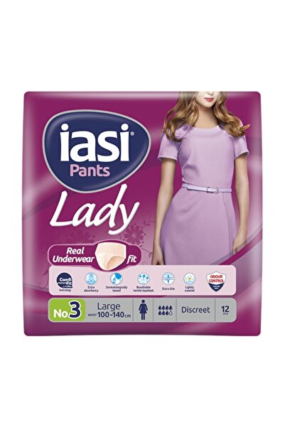 Iasi Scutece tip chilot pentru femei nr. 3 Large, 12 bucati – super subtiri, ...