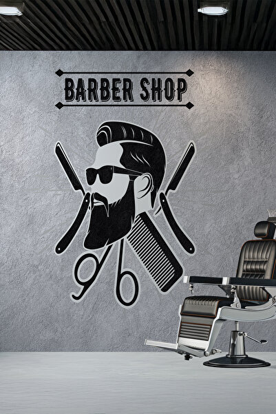 dreamwall Barber Shop Minimal Gri Beton Desenli Tekstil Duvar Kağıdı