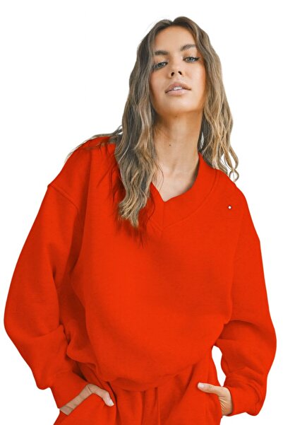 DM DOLCE MORE سترة رياضية بياقة على شكل حرف V للجنسين