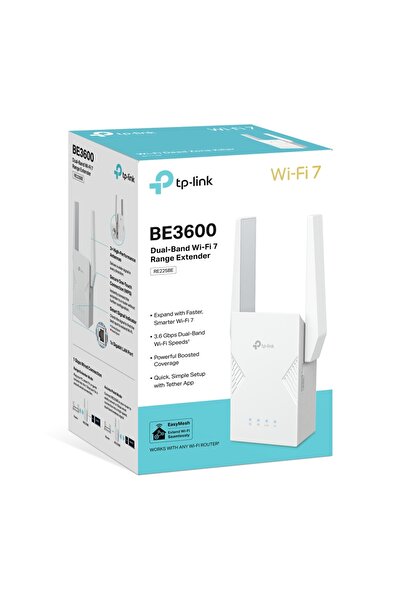 TP-LINK RE235BE Wi-Fi 7 Range Extender, Dual-Band BE3600 Easy Setup, OneMesh Support & High-Speed Coverage
