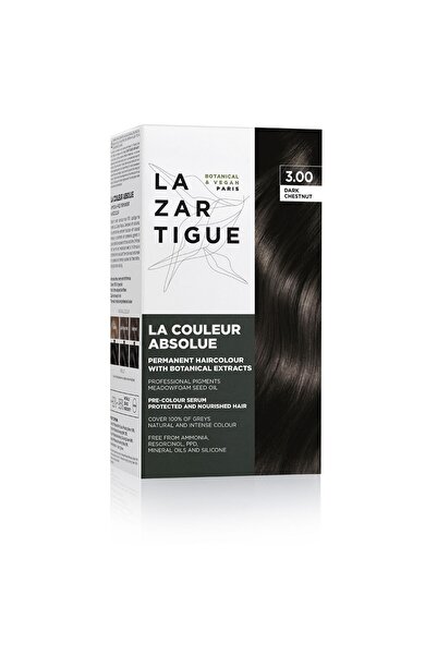 Lazartigue , La Couleur Absolue, Permanent Hair Dye, 3.00 Dark Chestnut, 143 ml