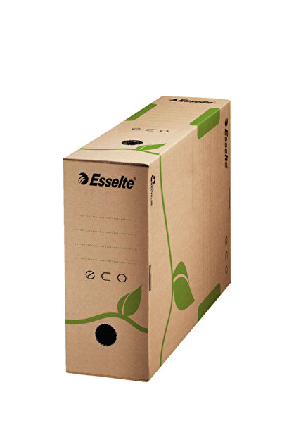 Esselte Recycled cardboard filing box A4 100mm kraft spine