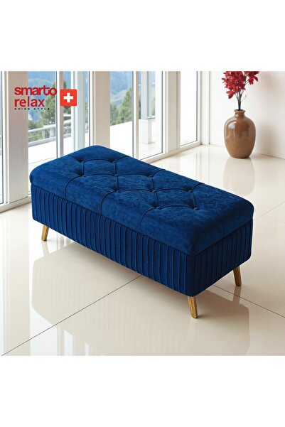 Smarto relax Appenzell Kapitone Sandıklı Puf – Babyface, 110x40x45 cm, Ahşap ...