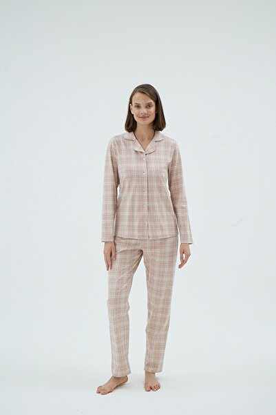 Sevim 17143 KADIN DÜĞMELİ PİJAMA TAKIM