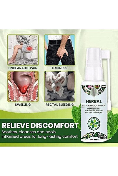 EELHOE Natural Herbal Spray for Quick and Effective Hemorrhoid and Anal Fissure Treatment (3 Pieces)