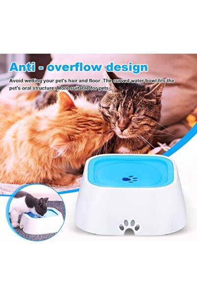 Manolex Bol de apă pentru caini si pisici cu placă plutitoare, capacitate 1,5 l