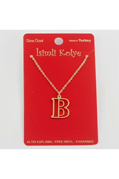 TakÇalıştır قلادة بحرف من النحاس الأصفر TKÇBJ